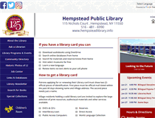 Tablet Screenshot of hempsteadlibrary.info